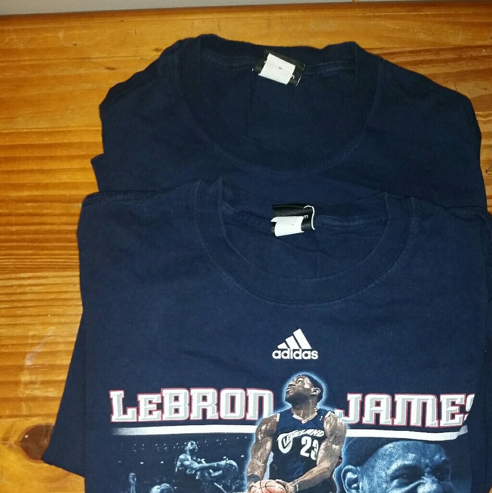 Adidas LeBron James T Shirt Lot of 2